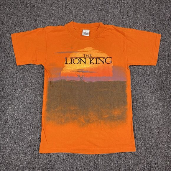 Disney Tops - VTG Disney The Lion King T Shirt Unisex Graphic Orange Short Sleeve Size Small
